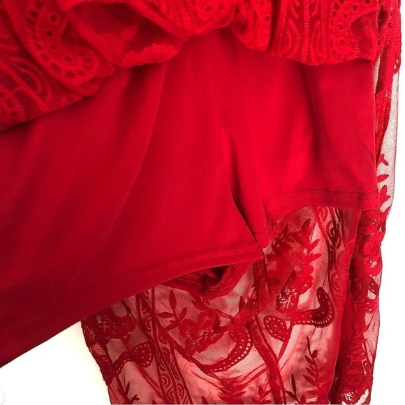 Honey Punch Lace Maxi Dress Romper - Picture 12 of 16